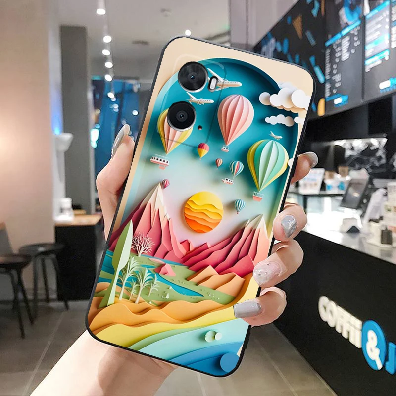 حافظة هاتف فنية للمناظر الطبيعية لهاتف OPPO Realme 10 Pro Plus GT 2 Pro X2 Pro XT C25S 8 7 6 Pro 6i GT Master C3 C21 C21Y X3 SuperZoom #4