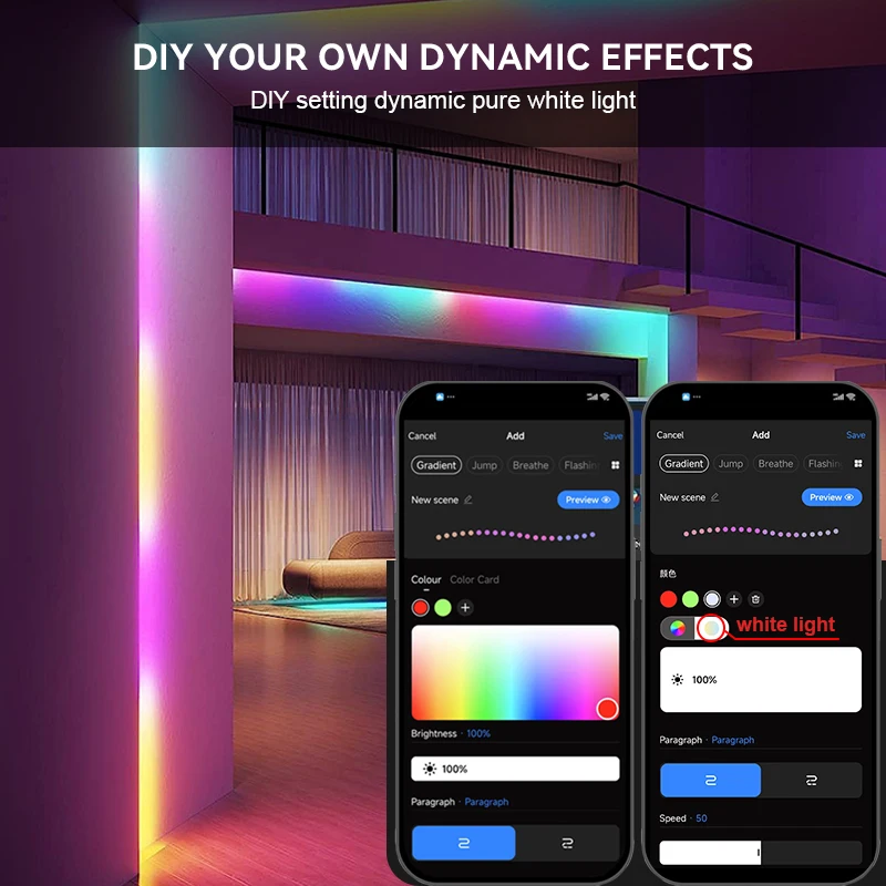 Tuya Wifi LED Controller SPI RGBWIC for WS2814 SK6812 FCOB Addressable LED Strip Light Work With Google Home Alexa DC5V-24V