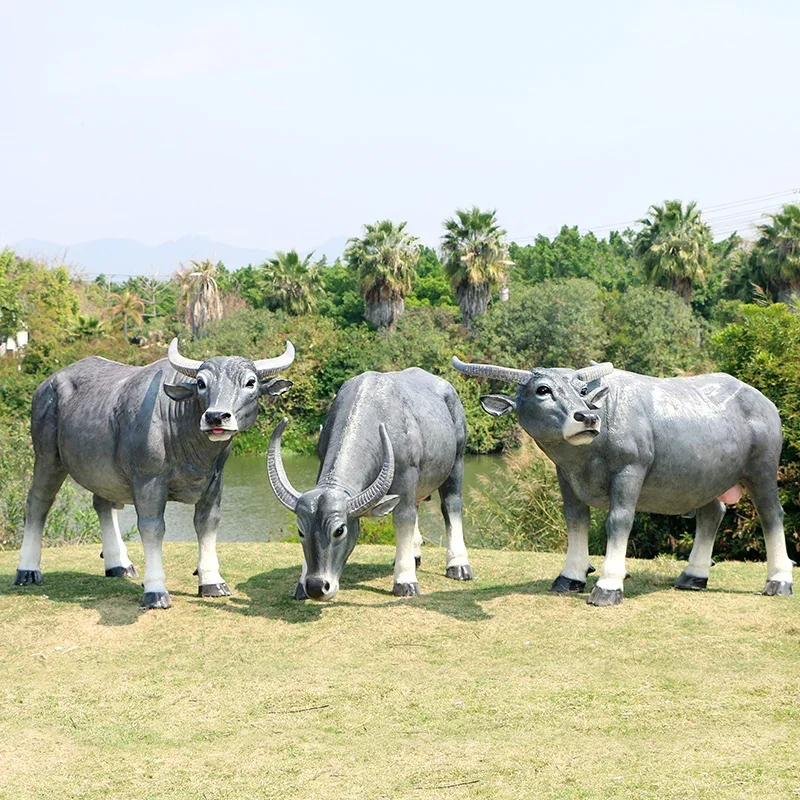 Outdoor large rural farm landscape animal decorations and ornaments