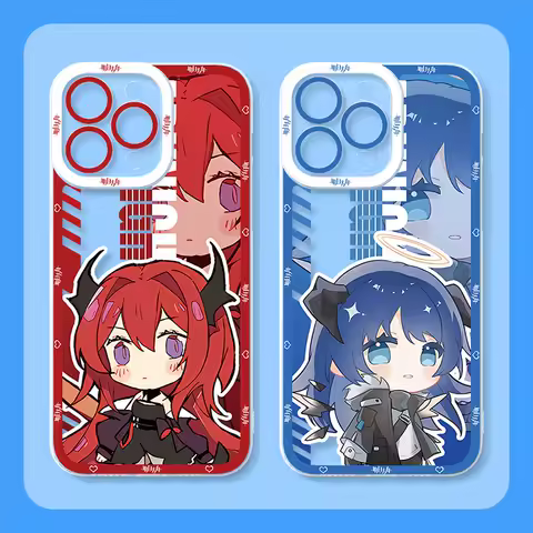Anime Arknights Case For Samsung Galaxy S23 S22 Ultra S21 S20 FE S10 Plus Note 20 10 9 A14 A24 A34 A54 Clear Soft Silicone Cover