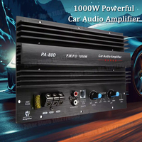 PA-80D High Power Sound Amplifier Board 12V Mono Car Audio Power Amplifiers Powerful Bass Subwoofers Audio Amplify For Car 1000W