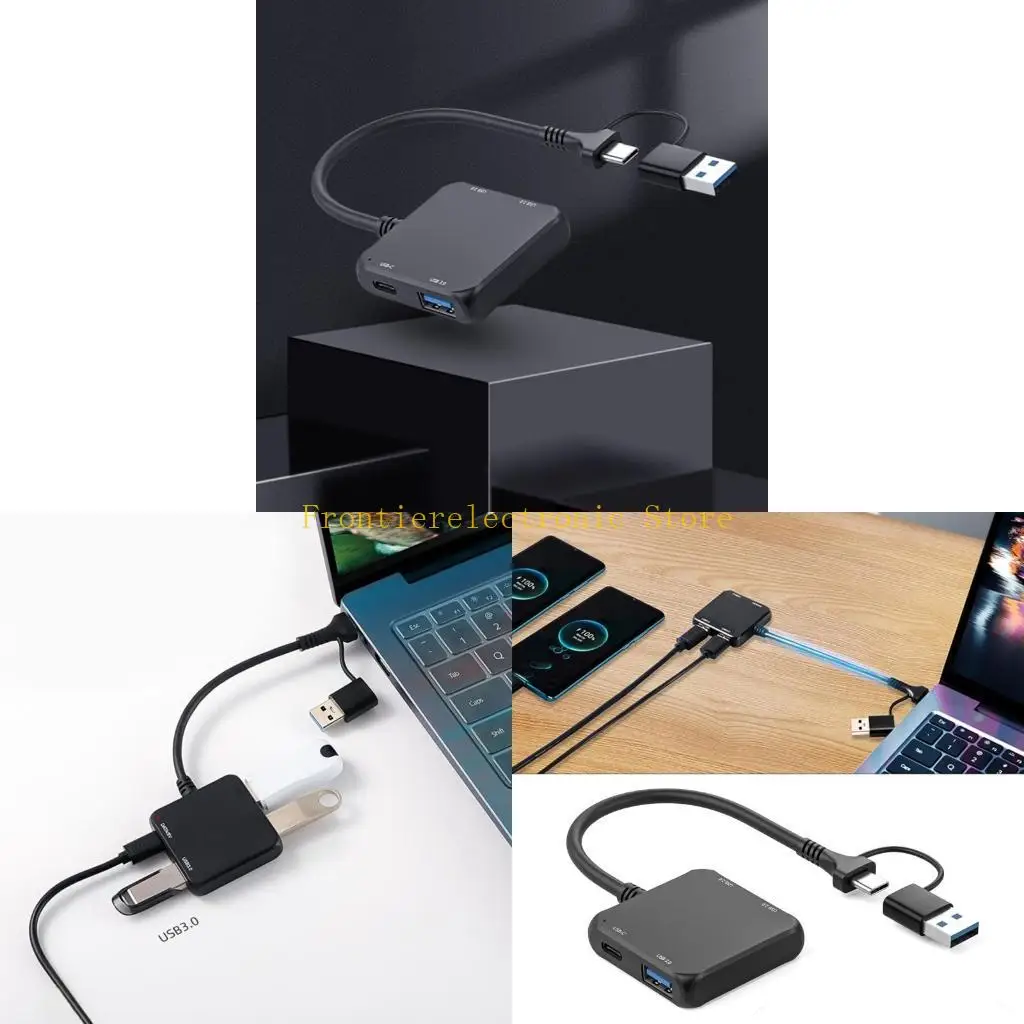 

G8DB USB C+USB HUB 4 Адаптер порта для 4 в 1 USB C/USB Hub Dongle 2XUSB2.0+1XUSB3.0+1xType C Адаптер для клавиатур ноутбуков