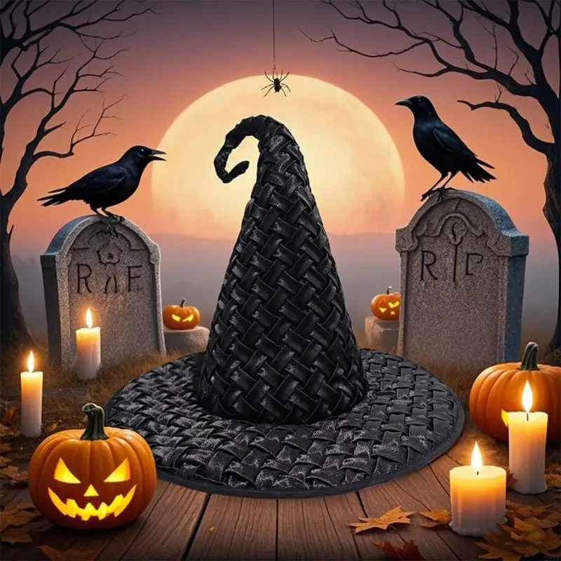 2025 Nuovo Twist Wizard Hat Halloween Hat Witch Hat Halloween Costume Witch Hat Party Wizard Hat Stage Performance Props