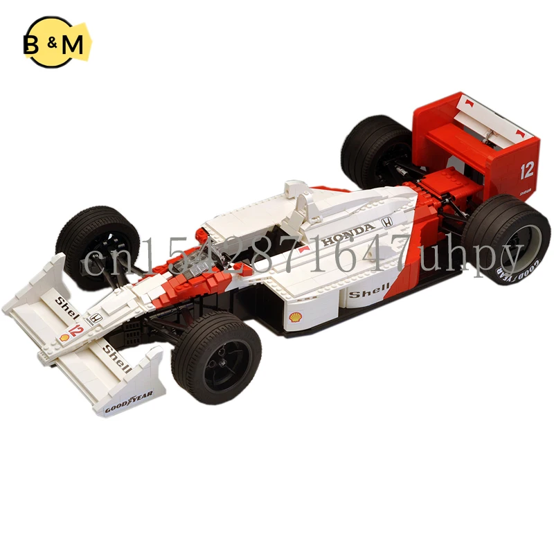 NEW 1592PCS mp4-4 formula one car model buiding kit block self-locking bricks toy birthday christmas gift