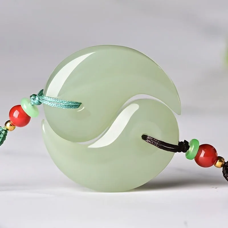 

Elegant Natural Sapphire Couple Pendant Necklace, Simple and Versatile Fashion Wind Rope Random