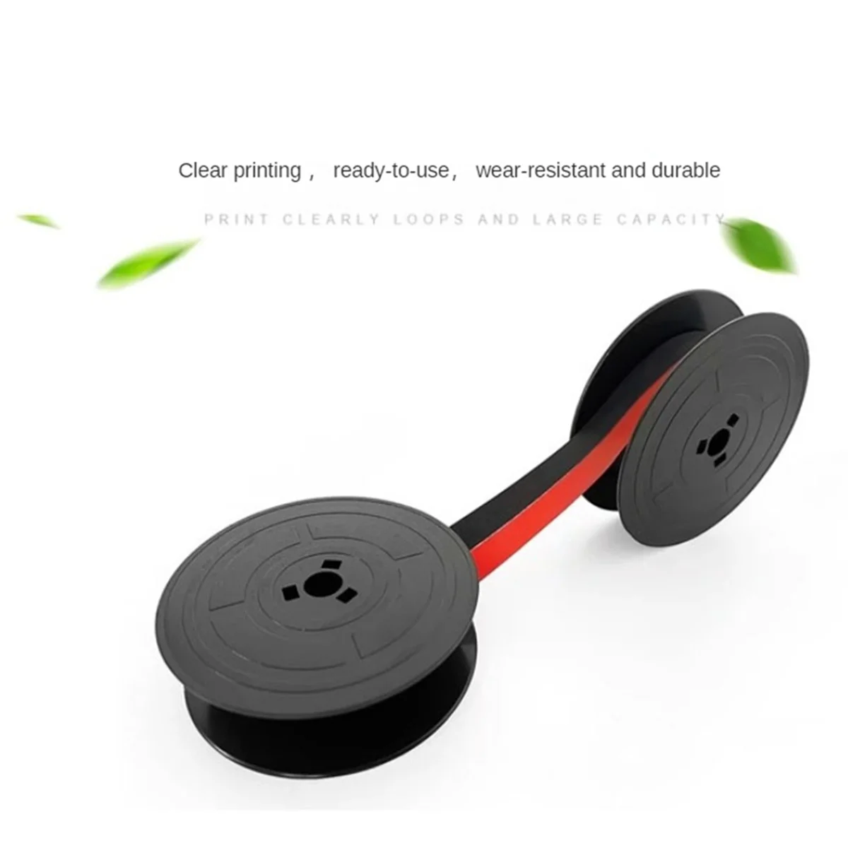 1 Uds. Cinta para máquina de escribir GR4, cinta para máquina de escribir, carrete doble de repuesto para máquina de escribir Olivetti Lettera (negro y rojo)