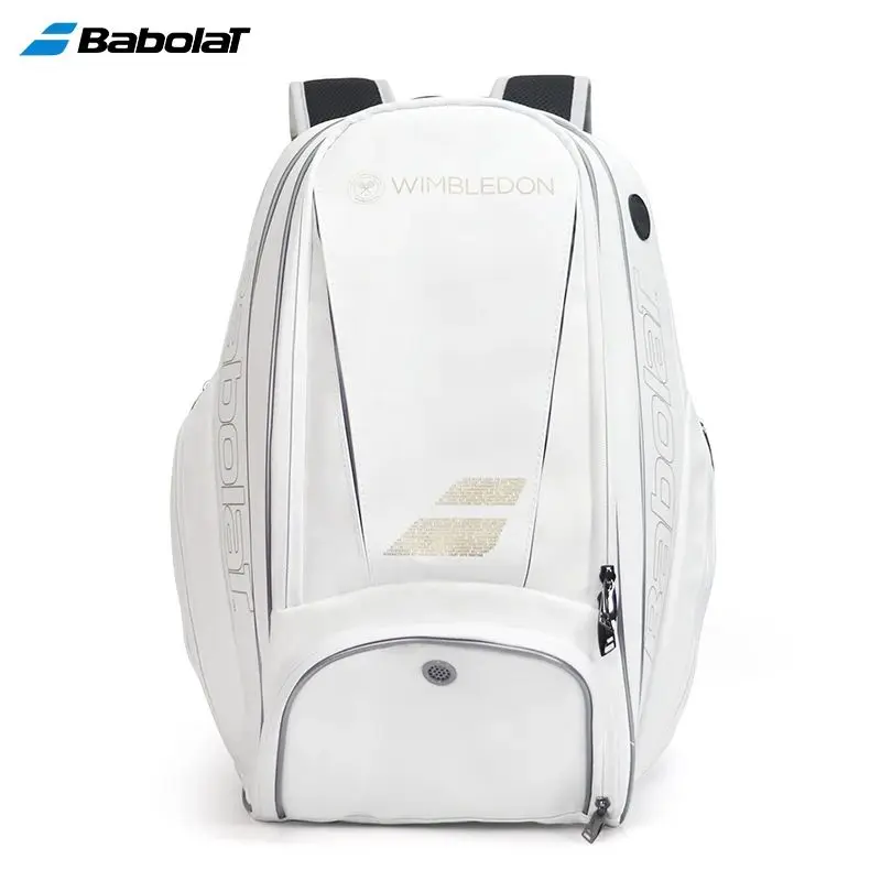 Babolat Tennis Racket Backpack Men Women Durable 2-Pack PU Squash De Padel Tennis Racquet Bag With Shoes Compartment Sports Bag