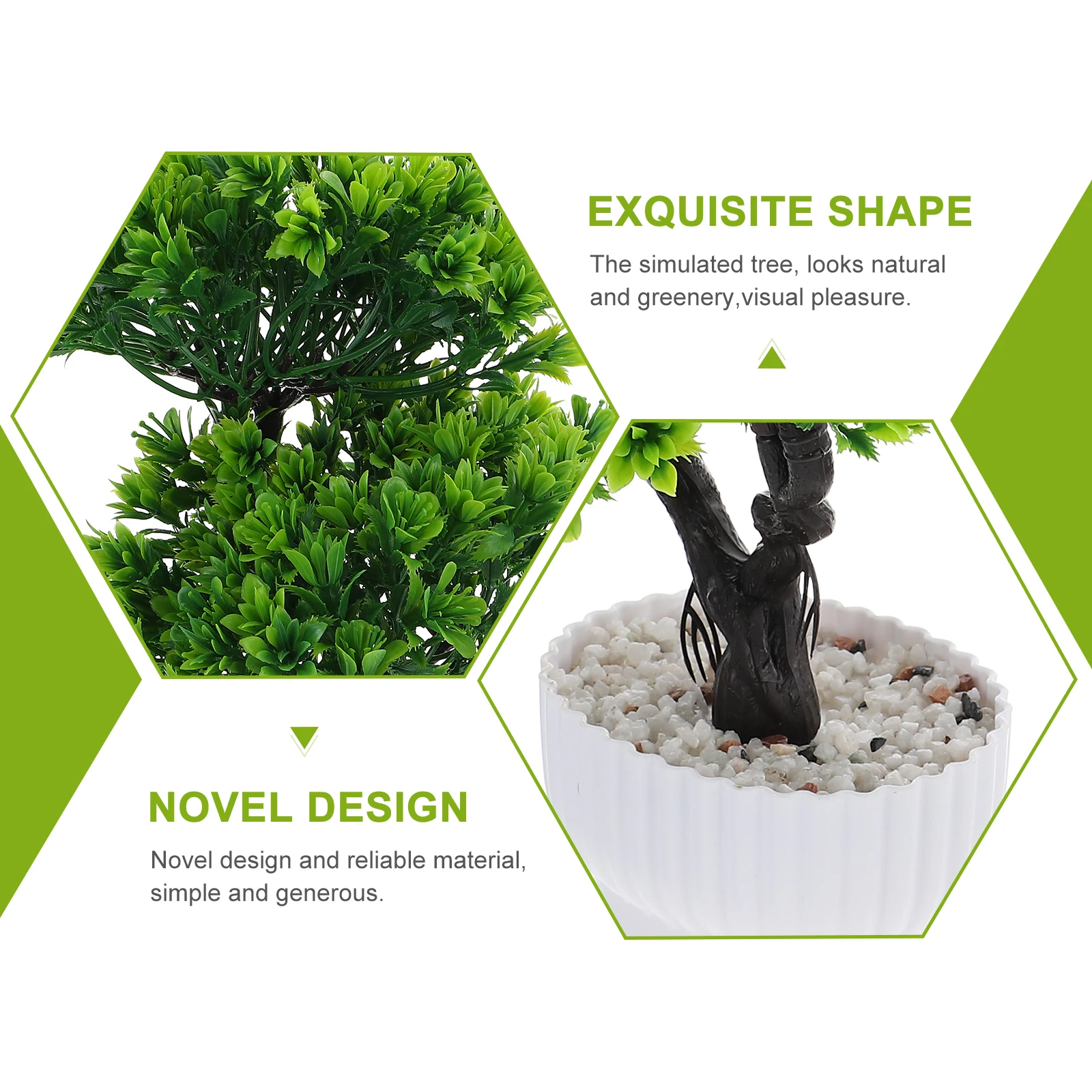 

Plants Artificial Flower Bonsai Faux Trees Fake Decoration Flowerpot Green Work