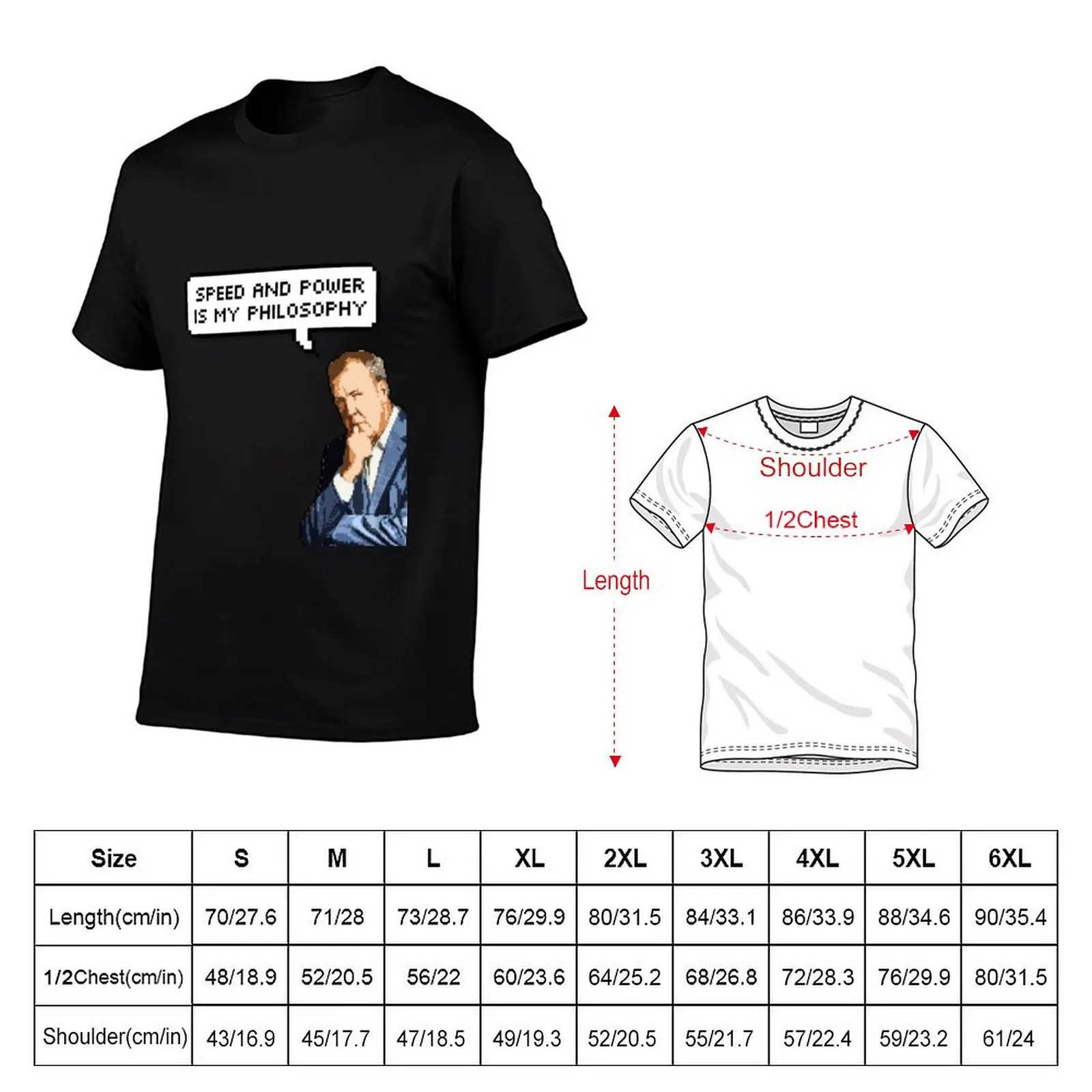 Clarkson Speed and Power 8 bit T-Shirt Work Duty Casual T-Shirt