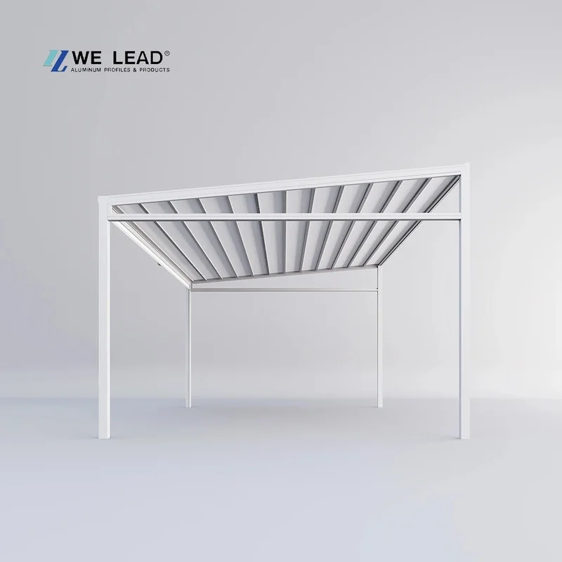 Waterproof Shade Outdoor Retractable Roof Pergola Aluminium PVC Pergola Retractable Pergola