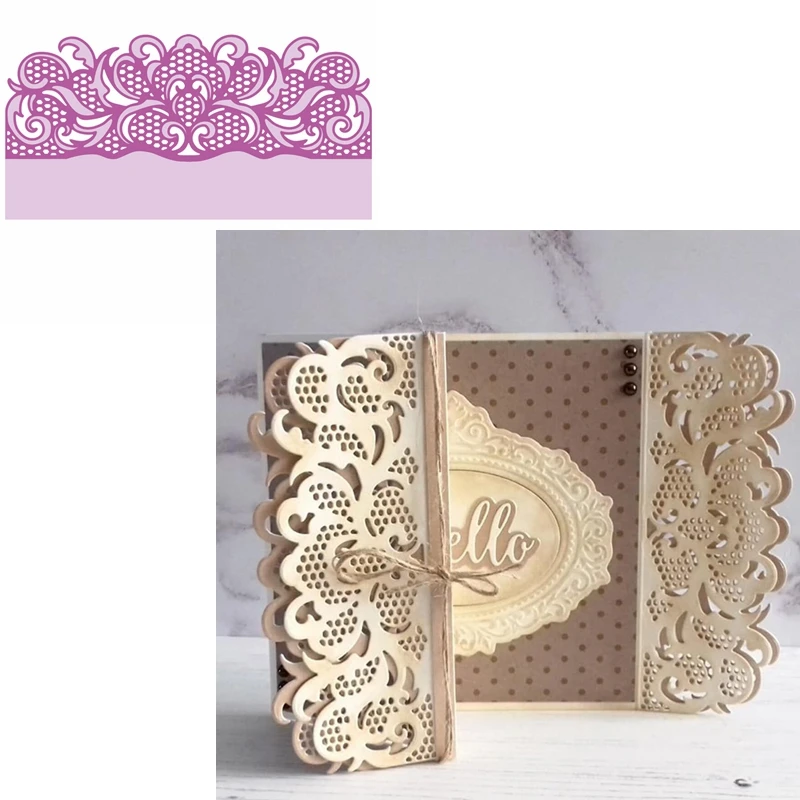 Hollow Lace Edges Metal Cutting Dies Scrapbooking For Card Album Photo Making DIY Crafts Stencil Hot 2023