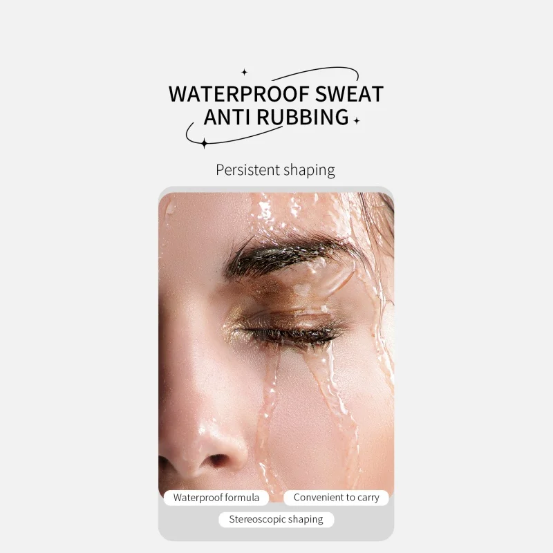 Waterproof Eyebrow Gel Smudge Proof Long Lasting 3D Styling Cream Quick Dry Natural Look Easy Peel Off Makeup