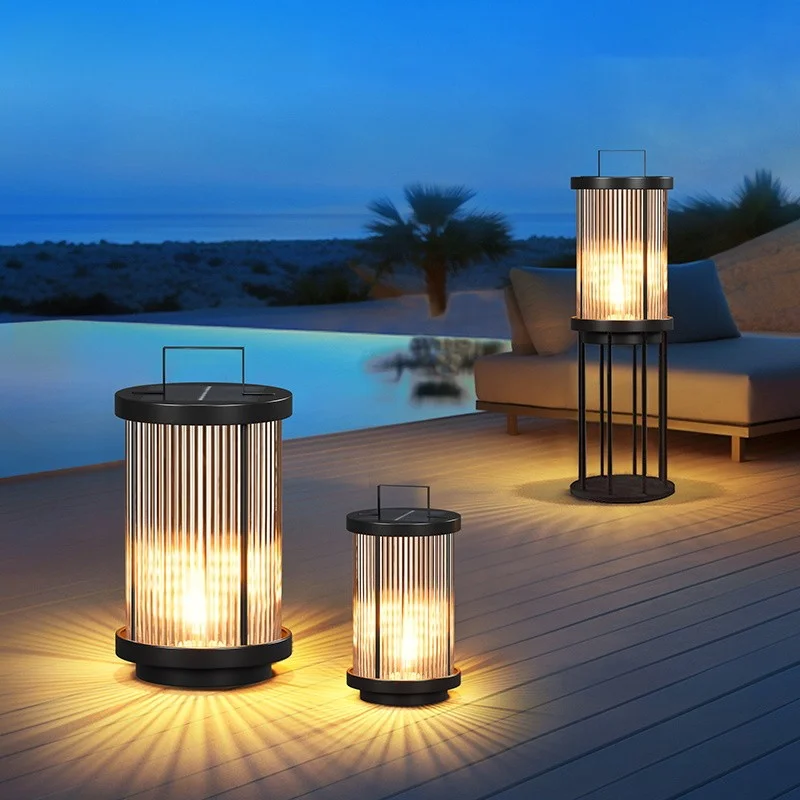 New Solar-Powered Courtyard Lamp Lawn Hand-Held Decorative Outdoor Balcony Garden Light Patio Atmosphere Yard Villa Floor Lamp - view 2
