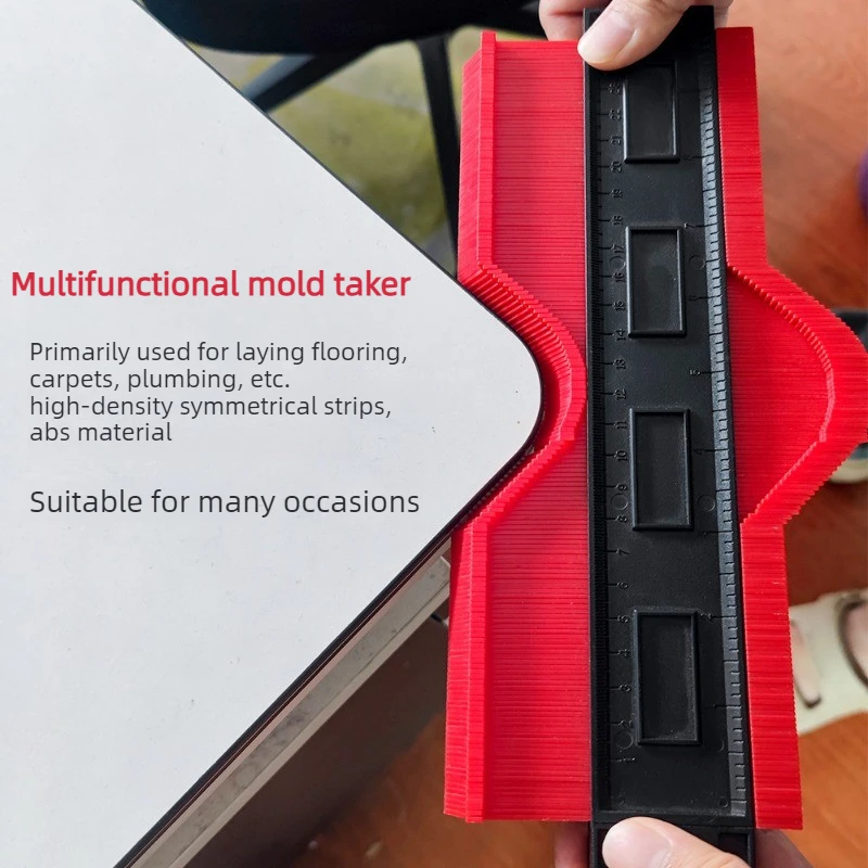 Multifunctional Irregular Gauge Contour Gauge Profile Tool Imperial Radian Ruler Auto Stone Measuring Gauge Measuring Tool