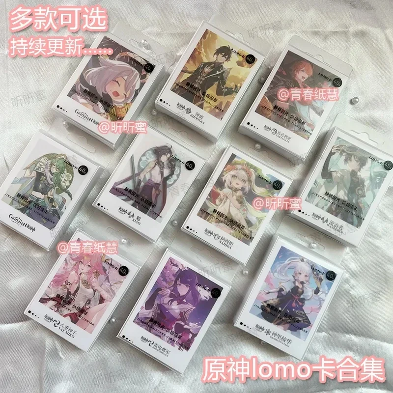 Jeu Genshin Impact Stand Roles Druo Card Photocard, HD Printed, Small Album Photo Cards, GérCollection Postcard, 40 PCs/Set