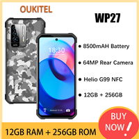 Oukitel WP27 Rugged Smartphone 8500mAH Battery 64MP Camera Mobile phone 6.78“FHD+  MTK G99 12GB+256GB Cell Phone