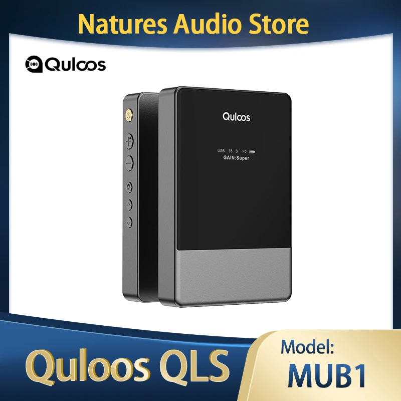 

Quloos MUB1 Bluetooth Protable USB DAC Headphone Amplifier AMP 4*CS43131chips 1100mW Out put power LDAC/APTX 3.5/4.4mm