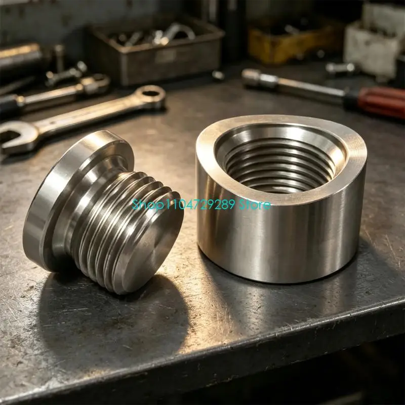 D8KE Exhaust Repair O2 Sensors Bung Plug M 18 x 1.5 Stainless Steel