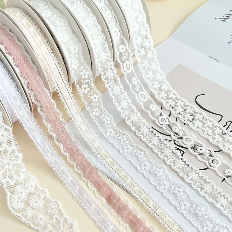 

Jacquard Lace Ribbon for Flower Bouquet Gift Packaging Ribbon Handmade DIY Webbing Decoration Lace Sewing Accessories