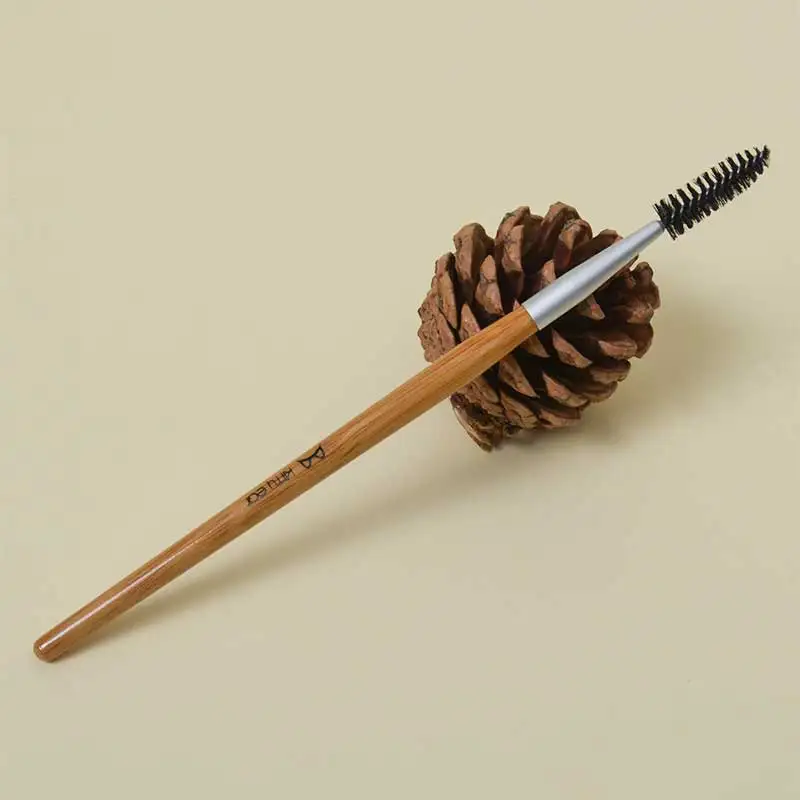 Make Up Brush Eyebrow Brush Eyelash Comb Tool Bamboo Handle BSF Soft Hair Portable Multifunction Makeup Brush For Girl