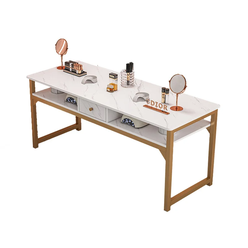 

Art Organizer Nail Table Fashion Modern Luxury Professionals Workstation Manicure Table Designer Reception Nagel Tisch Furniture