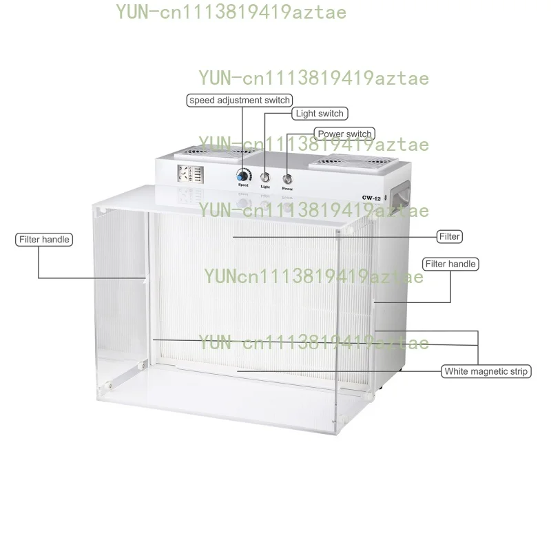Horizontal Ultra Clean Work Bench Laminar Flow Cabinet Biological Safety Clean Cabinet with FFU HEPA Filter Mushroom Mycology