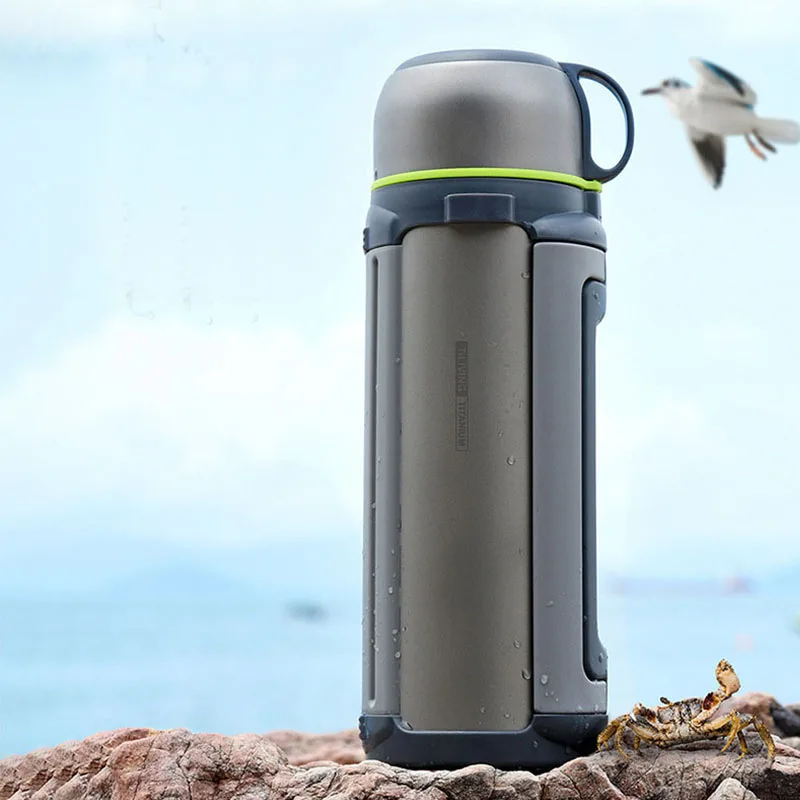 TiLiving-Pure TitaniumThermos Kettle/Pot,1.8L Large Capacity Double Layer Vacuum Drinkware,Travel Vacuum Flasks,Hot Water Bottle