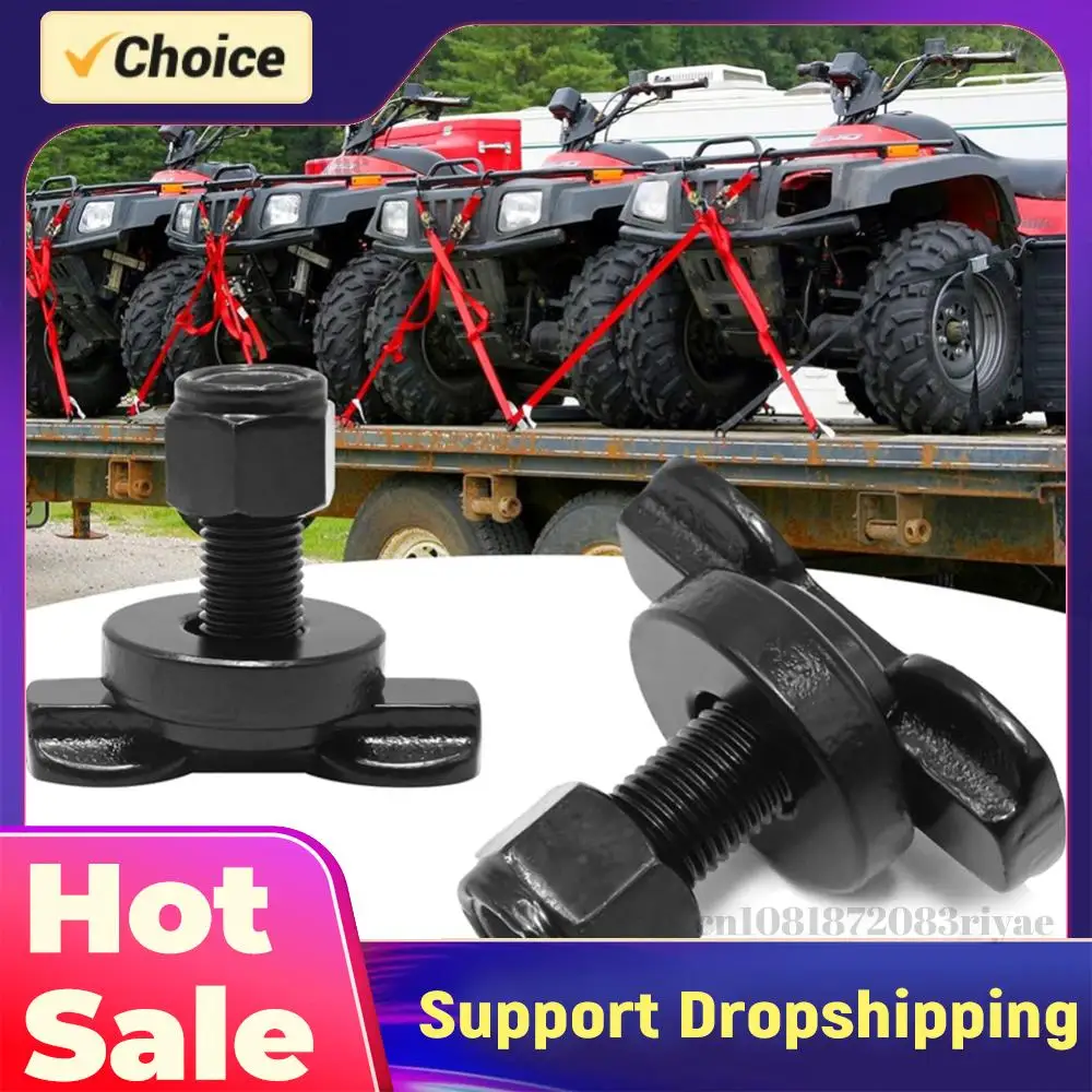 8Pcs L-Track Double Lug Used with L Track Rail L Track Threaded Stud Bearing 6000 LBS for Truck Bed Trailer Cargo Control Pickup
