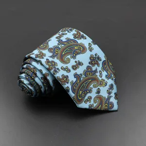 Men's fashion silk tie 7.5cm soft novelty Blue tie orange color orange ties to man dot floral bowtie wedding gift gift 12 Main sales tie Hero Man - №5