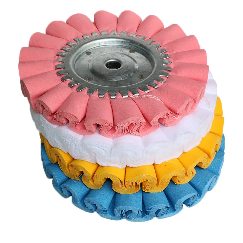 1pc 8 inch Cotton Airway Buffing Wheel 150*50 mm Cloth Open Bias Polishing Buffs Wheel White