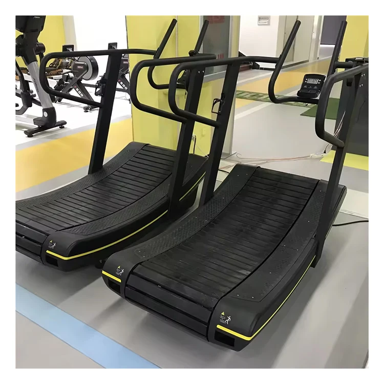 

Mechanical Manual Treadmill Machine with LED Screen No Power Needed Helps Maintain Correct Running Posture and Curved Design