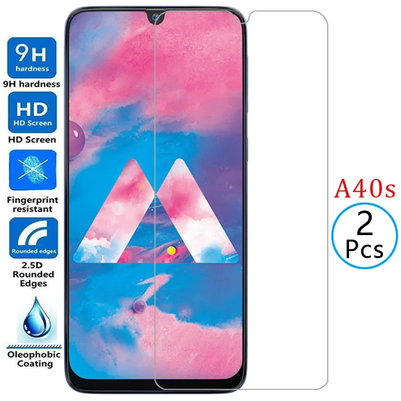 tempered glass for samsung a40s protective glass screen protector on galaxy a 40s a40 s film samsun samsumg sansung samsunga40s