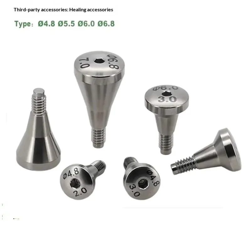 Dental Healing Abutment Compatible with Neo Biotech System Grade 5Titanium Healing Cap Screw Dental materials
