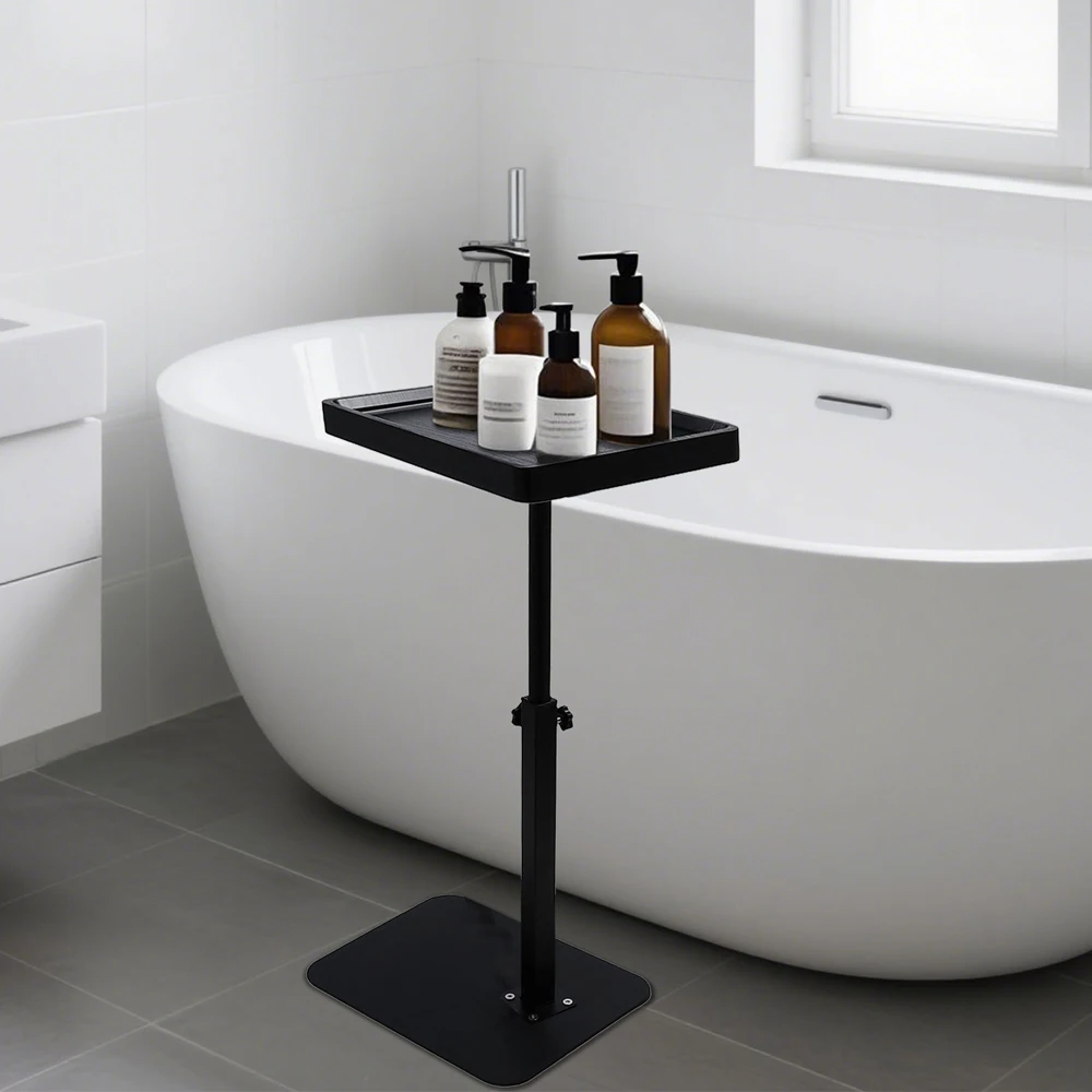 Adjustable Laptop Desk Medical Bed Food Tray Table Rolling Cart Overbed Bedside Table 360° Rotatable Sofa Tray Table Home Office