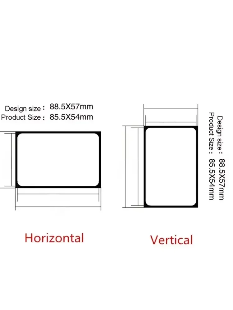 100/200/500 Uds. Tarjeta de visita de PVC transparente impresión colorida logotipo personalizado texto tarjeta de agradecimiento diseño gratis 0,38mm