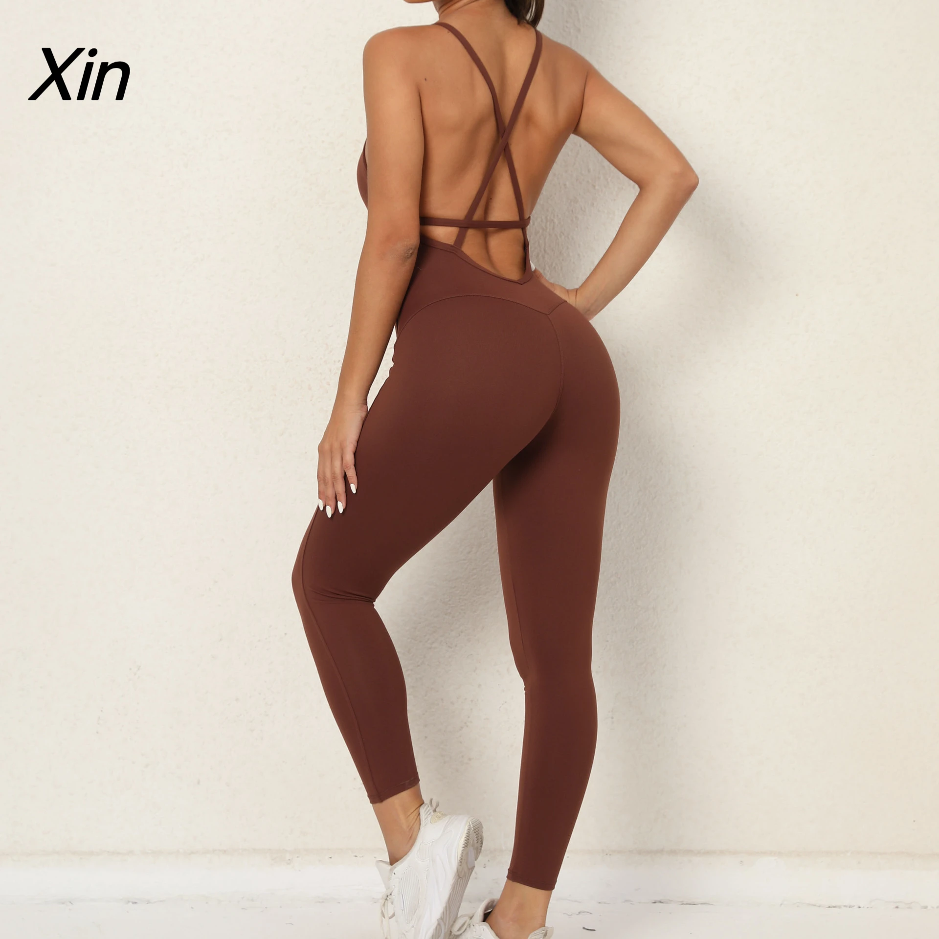 2023 Pad Lycra Active Wear Gym Yoga Sets Women Fitness Clothing Women Workout Female Sports Outfit Suits Exercise Jumpsuit