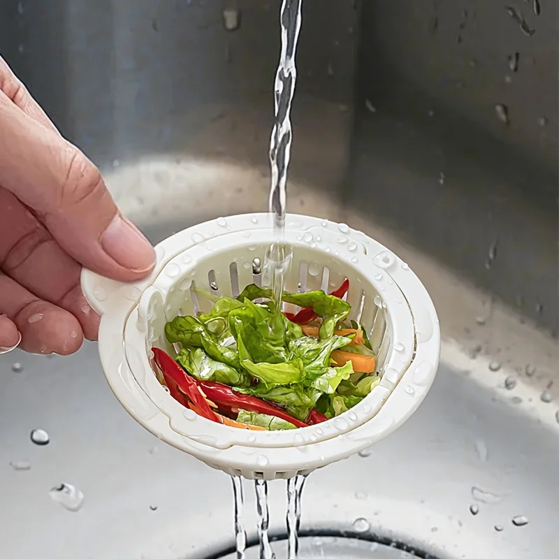 

​New Universal Sink Filter Net Thickened Hair Catcher Anti-blocking Drainer For Vegetable Washing Pool 2PCS Kitchen Sink Filter