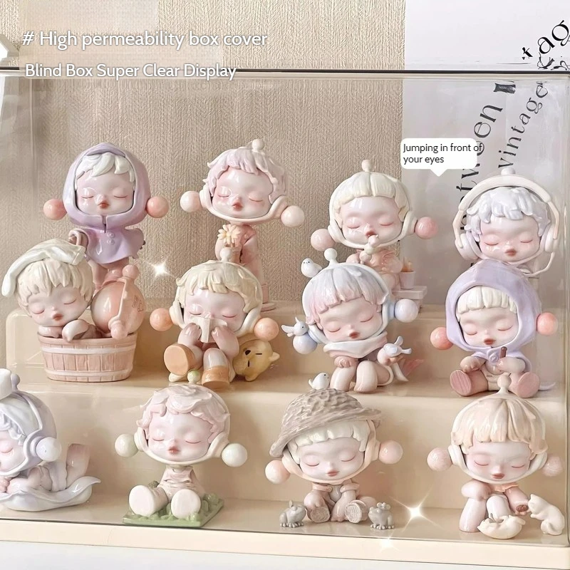 Blind Box Storage Display Stand Acrylic Transparent Dust-Proof Hand-Made Ornaments Display Cabinet Doll Display Box