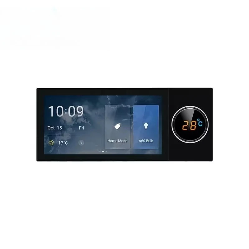 

SQ 2022 Android Tuya Zigbee WiFi 6" HD LCD Touch Screen 2-Gang Wall Switch Multifunctional Smart Home Gateway Light Control