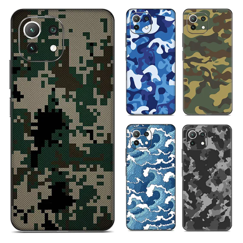 

Camouflage Decal Skin for Xiaomi MI 11 Ultra Lite 5G NE 11 12 Pro Film Cover Wrap Camo Protector Anti-scratch Durable Sticker