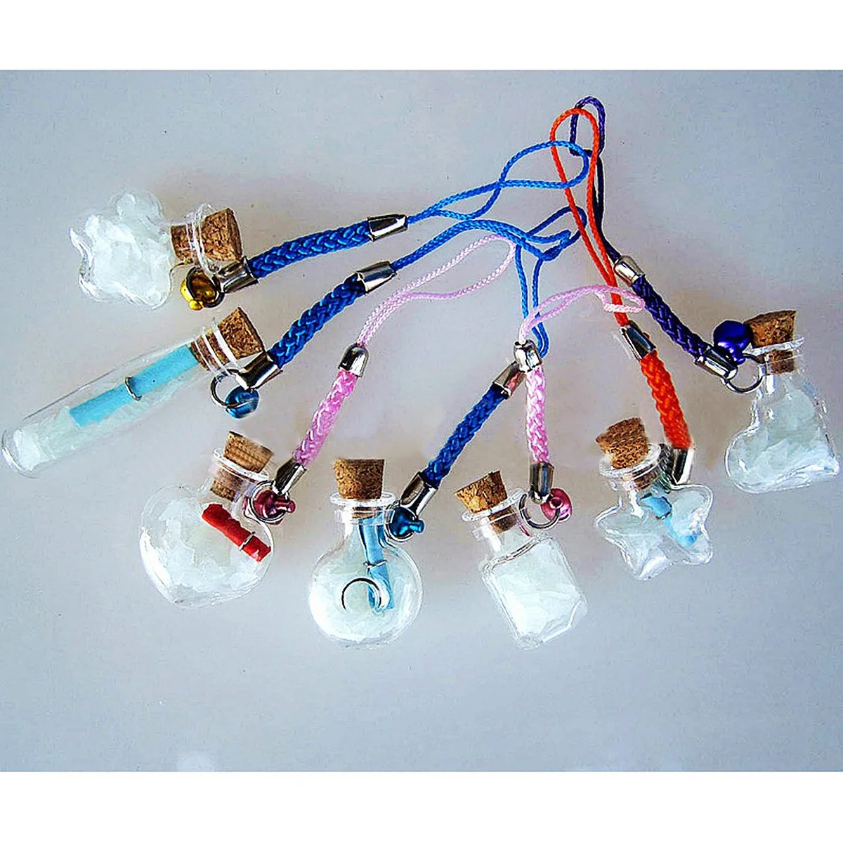 

10Pcs Glass Wish Bottle Clear Mini Cylinder Shape Handcraft Bottles for DIY Pendant Perfume Jar Craft Decoration Gift