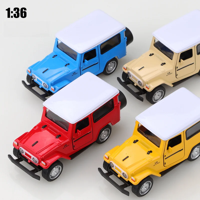 1:36 Style Alloy Off-Road Car Model Reaction Alloy Toy Openable Simulation SUV Car Collectible Gift