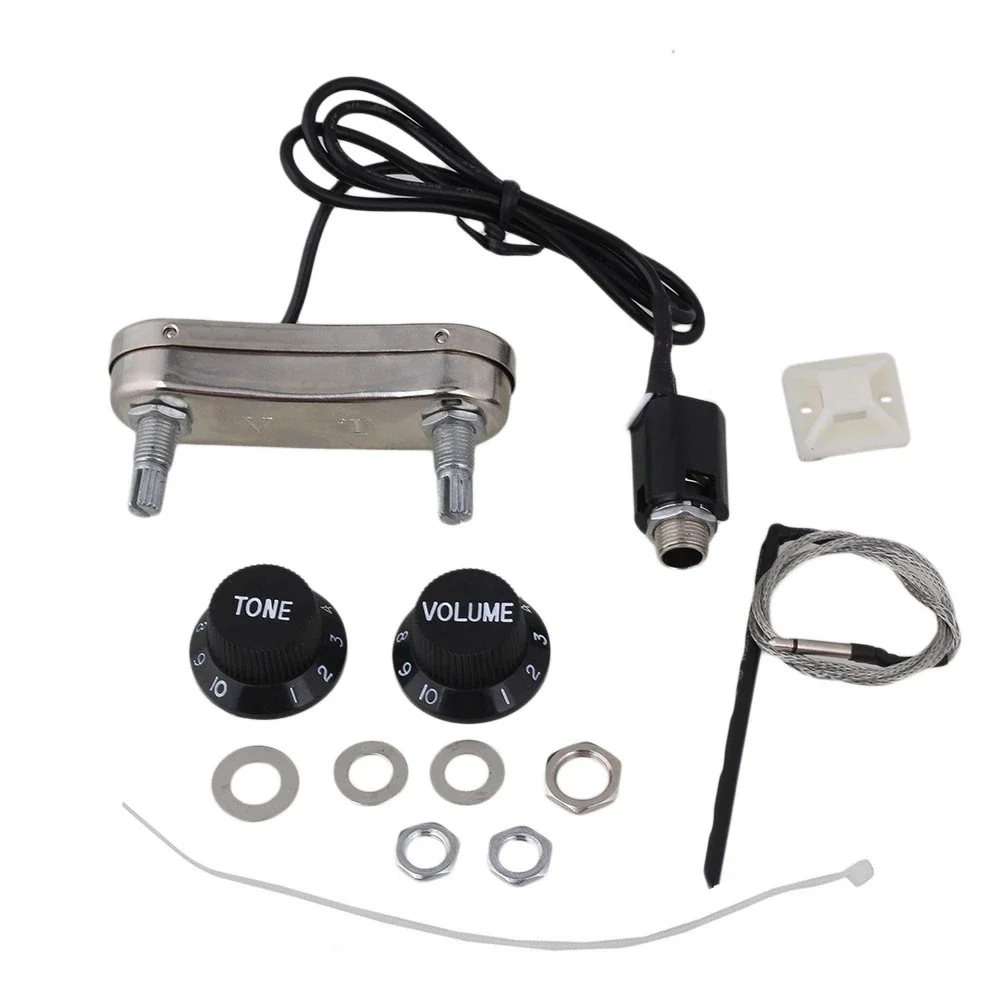 Guitarra acústica Control de volumen y tono de 6 cuerdas + pastilla piezoeléctrica pastilla de guitarra acústica de doble afinación PS-700 pastilla de guitarra folk