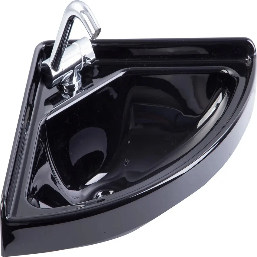 White Black Acrylic Sink Hand Wash Basin 380*380*100mm Boat Caravan RV GR-Y003