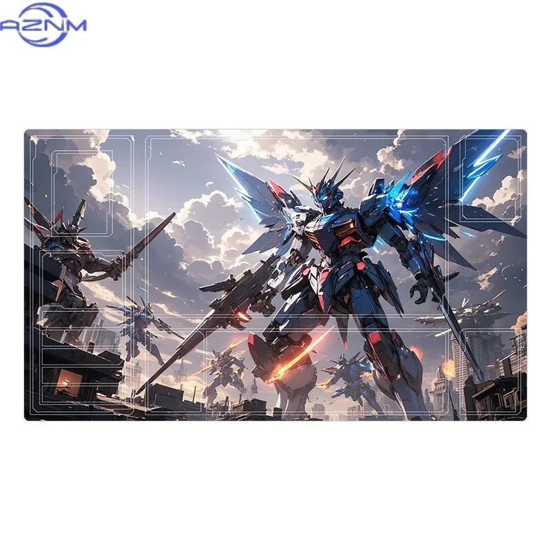 BANDAI Anime Gundam Series Game GCG Card Playmat Strike Freedom Kshatriya Unicorn Collection Gift Toys