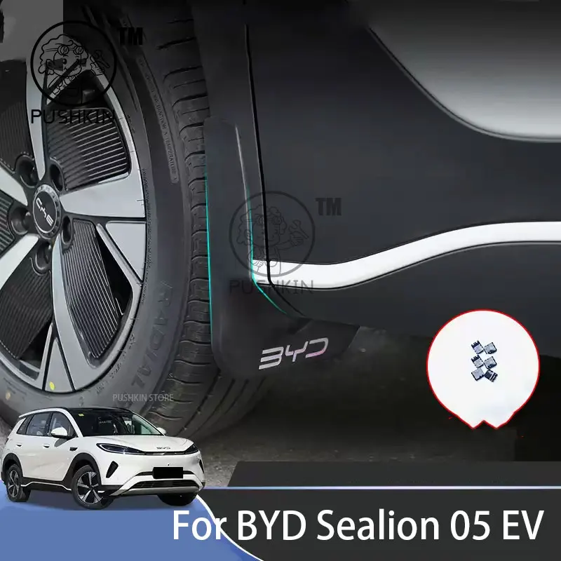 4pcs Car Mud Flaps for BYD Sealion 05 EV 2025 2026 Mudflaps Mudguards Splash Guards Front Rear Wheel Fender Part Accessorie