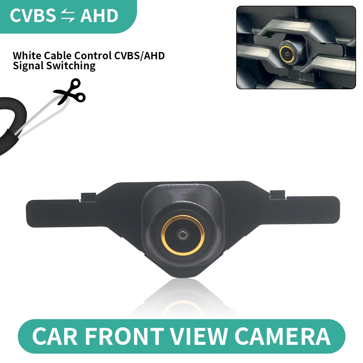 AHD Fahrzeug-Frontkamera für Toyota Corolla Cross XG10 2022 2023 Wasserdichte Nachtsicht-Autofrontkamera für Einparkhilfe