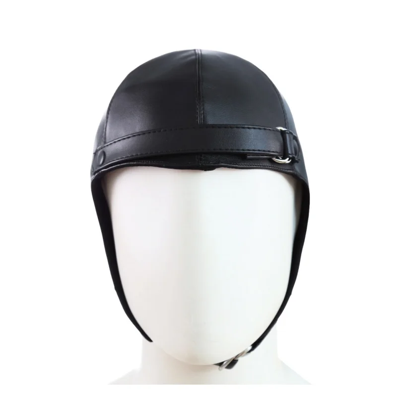 Accessori esotici cappelli divertenti per adulti cappello senza tesa PU Leather Cosplay Performance puntelli maschere Decorative per il viso per