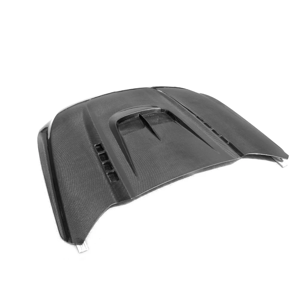 Carbon Fiber Engine Hood with Scoop for Ford Mustang GT Coupe 2-Door 15-17  (fits: Mustang)