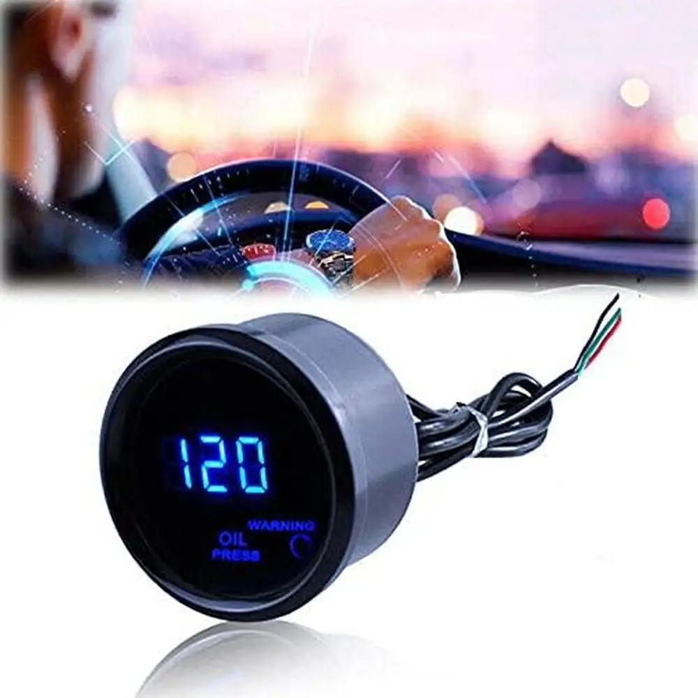 1 x Digital LED Volt Gauge Fit for cars, boats, and other vehicles requiring voltage monitoring ﻿